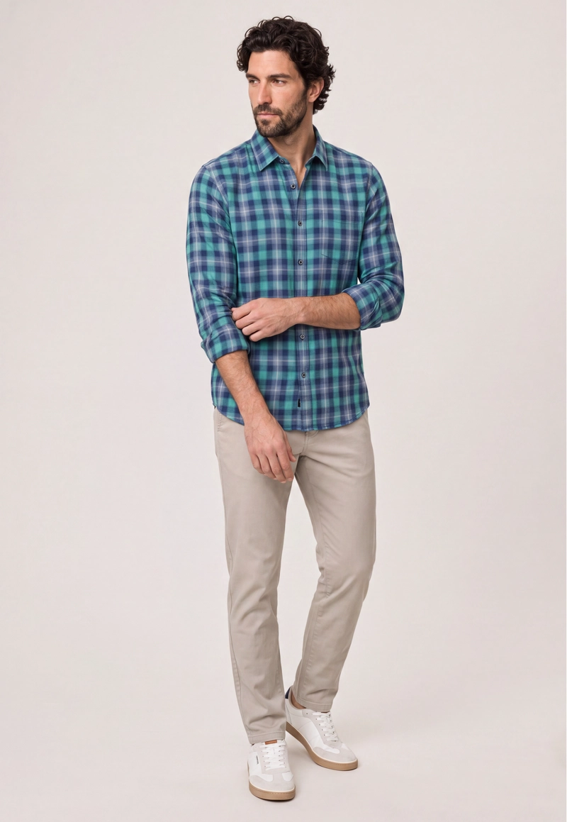 CAMISA BRANDON TURQUOISE - 2