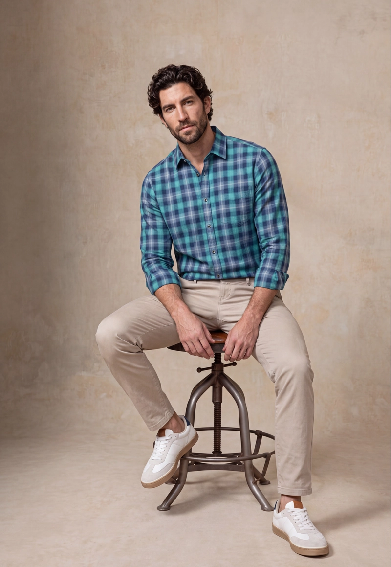 CAMISA BRANDON TURQUOISE - 5