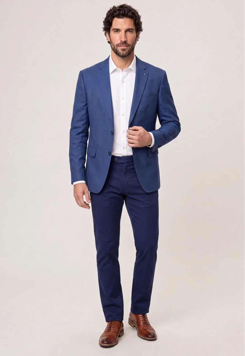 BLAZER BURBANK SLIM NAVY - 2