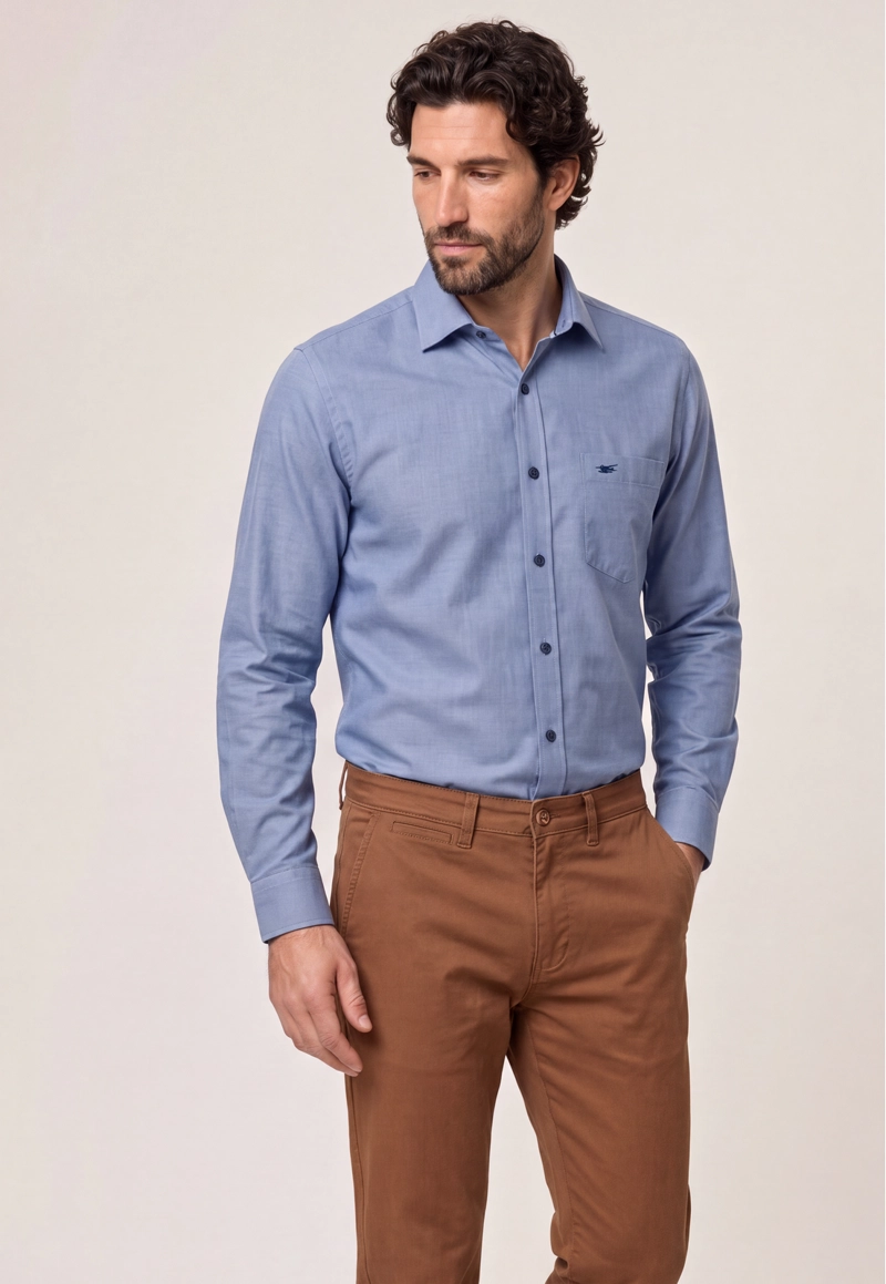 CAMISA BAKERSFIELD BLUE - 1