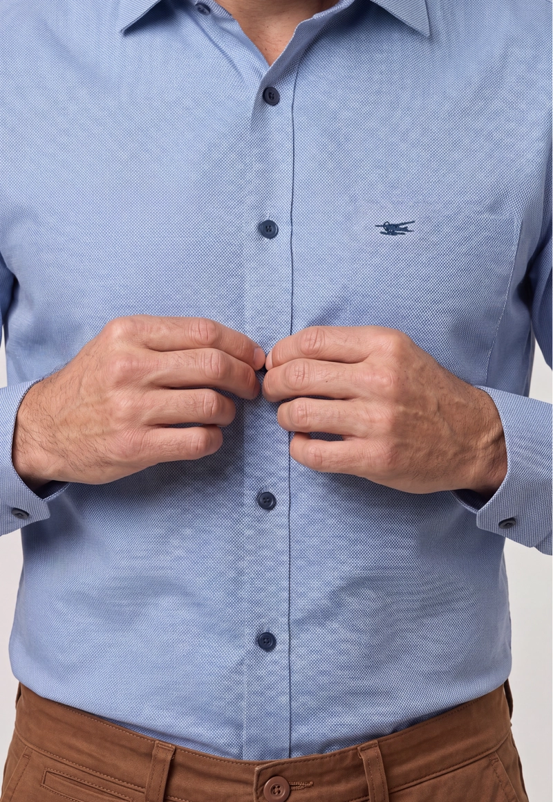 CAMISA BAKERSFIELD BLUE - 4