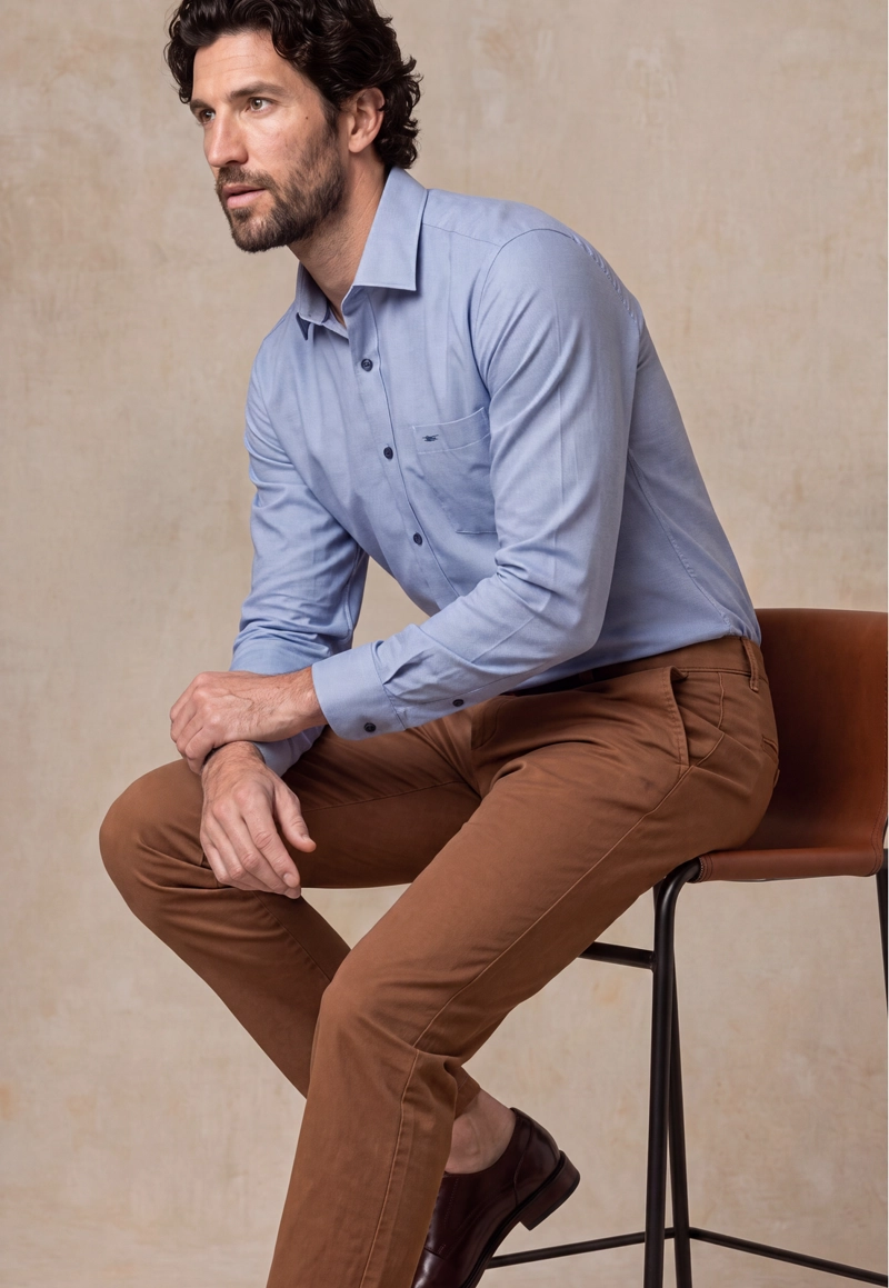 CAMISA BAKERSFIELD BLUE - 5