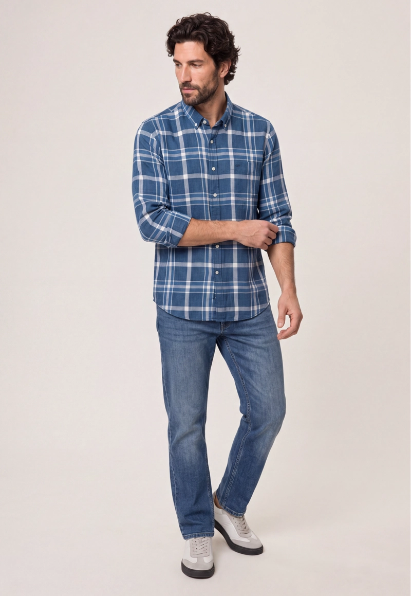 CAMISA BELLEVUE INDIGO - 2