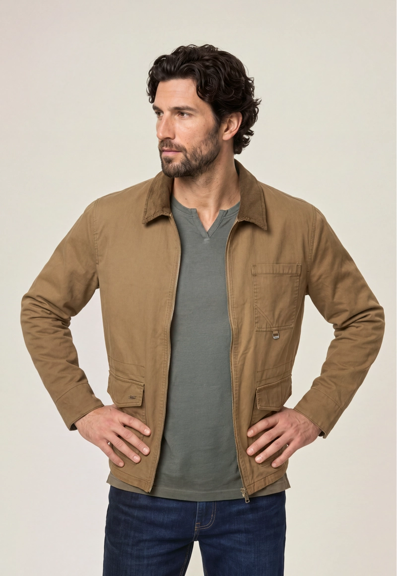 CHAQUETA BALTIMORE KHAKI - 1
