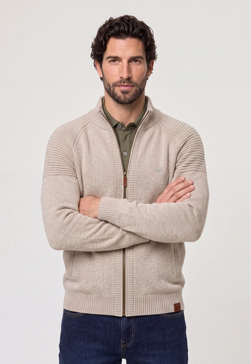 SWEATER BOSTON REGULAR BEIGE - 1