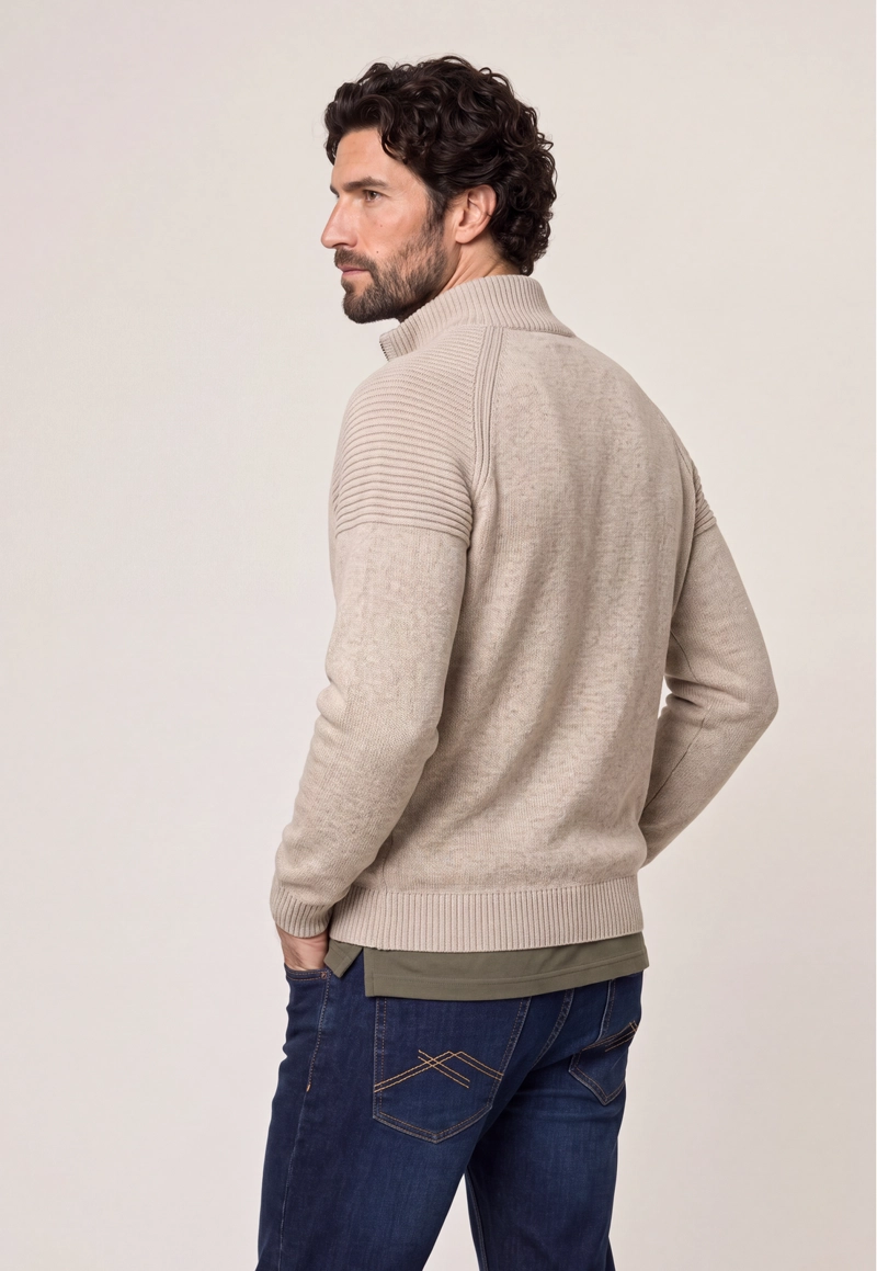 SWEATER BOSTON REGULAR BEIGE - 3