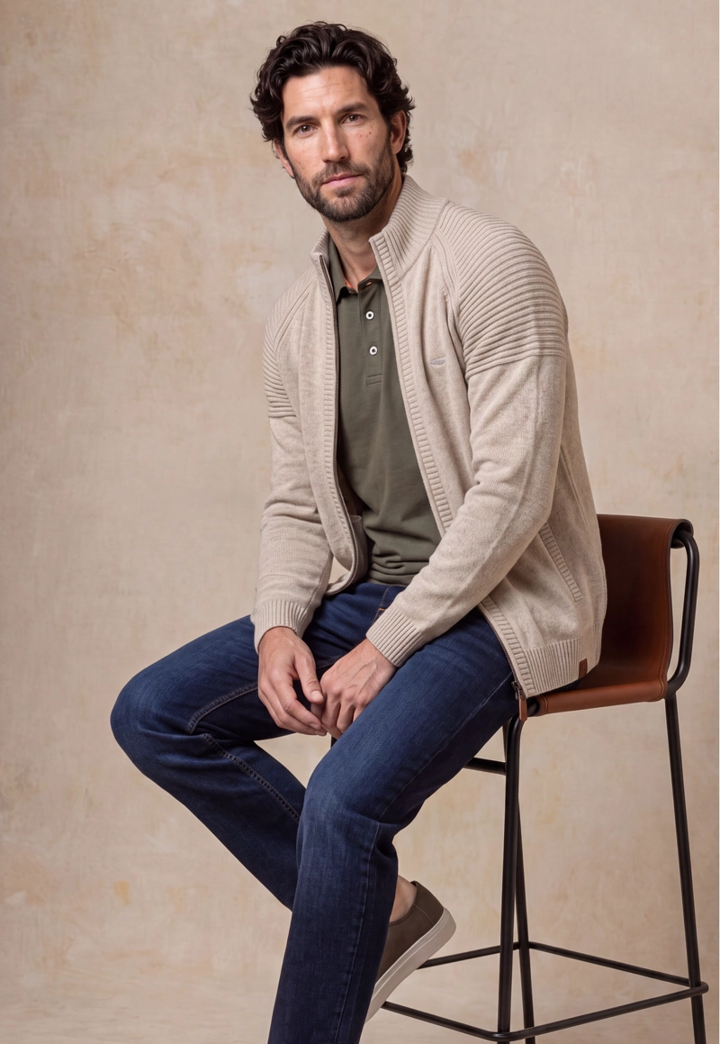 SWEATER BOSTON REGULAR BEIGE - 5