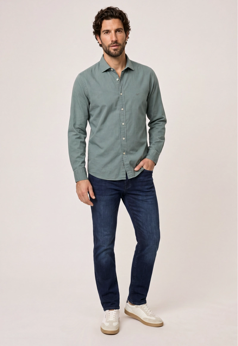 CAMISA BOLTON SALVIA - 2