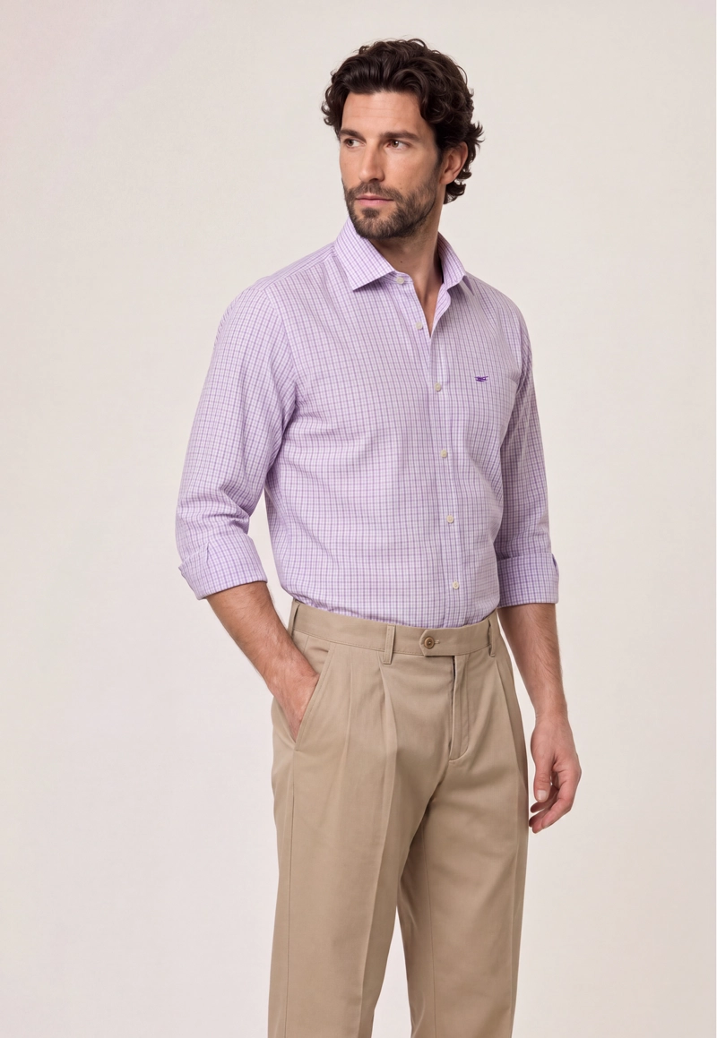 CAMISA BURBANK VIOLET - 1