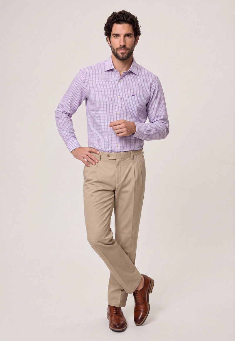 CAMISA BURBANK VIOLET - 2