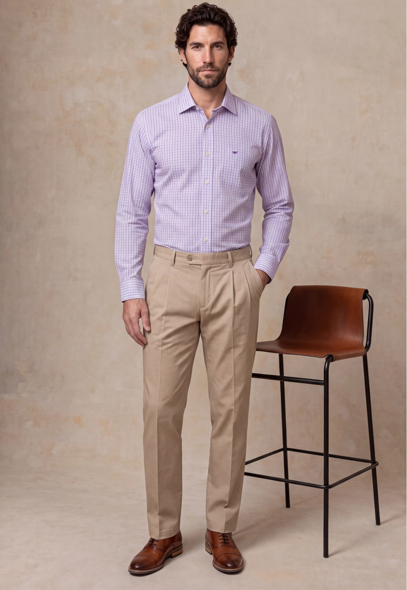 CAMISA BURBANK VIOLET - 5