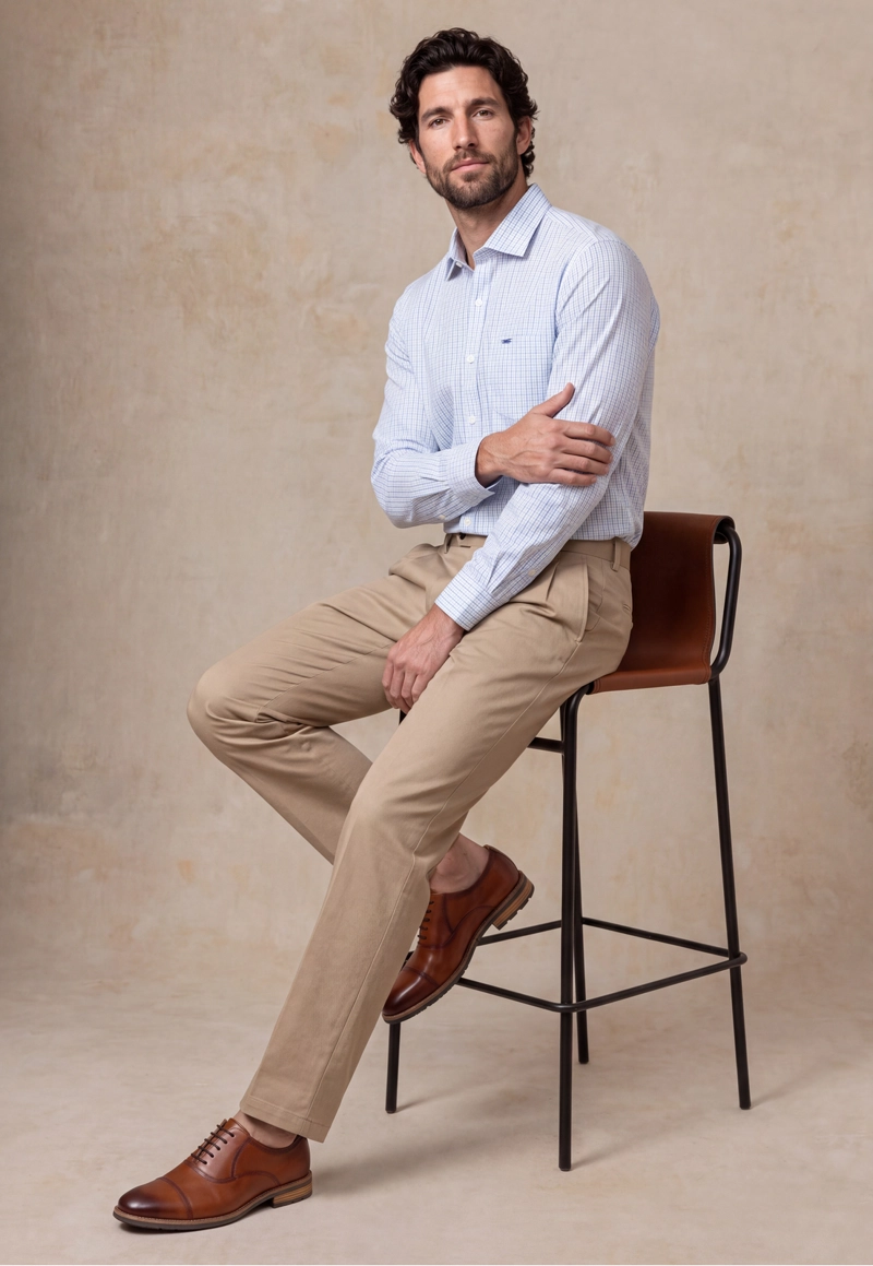 CAMISA BURBANK SKY - 5