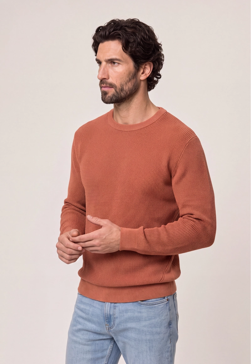 SWEATER BLANE SALMON - 1