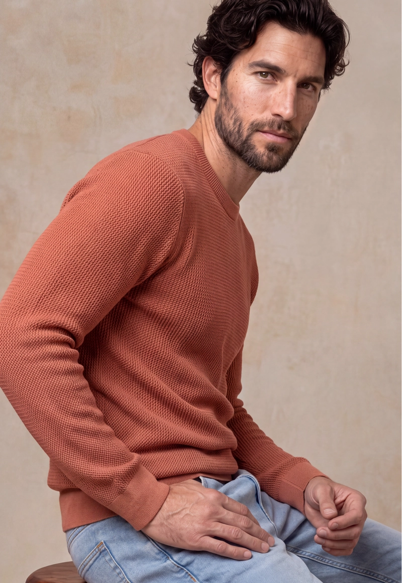 SWEATER BLANE SALMON - 5