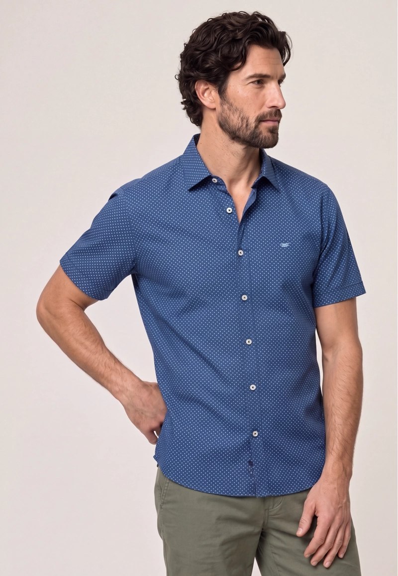 CAMISA CHESTER NAVY - 1