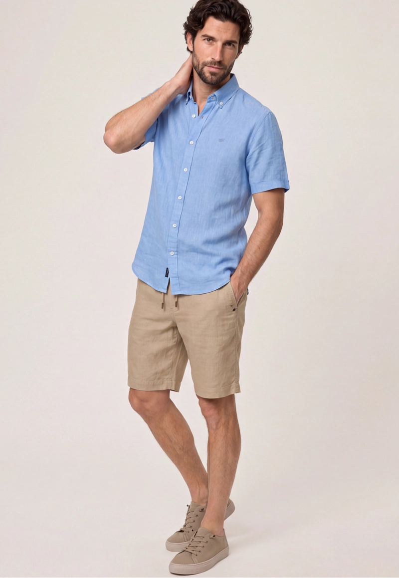 CAMISA SPORT LINO ATLANTA SKY - 2
