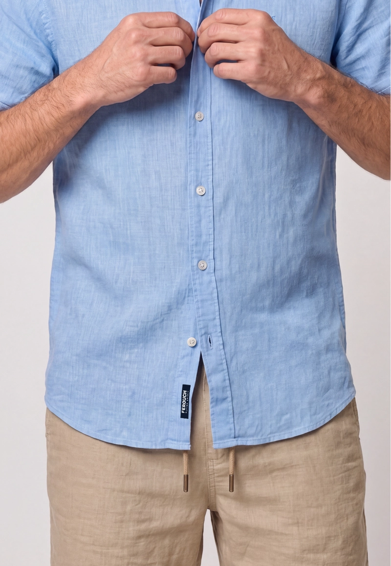 CAMISA SPORT LINO ATLANTA SKY - 4