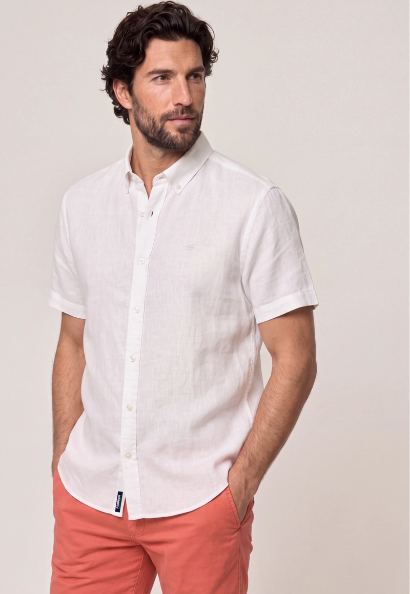 CAMISA SPORT LINO ATLANTA WHITE - 1