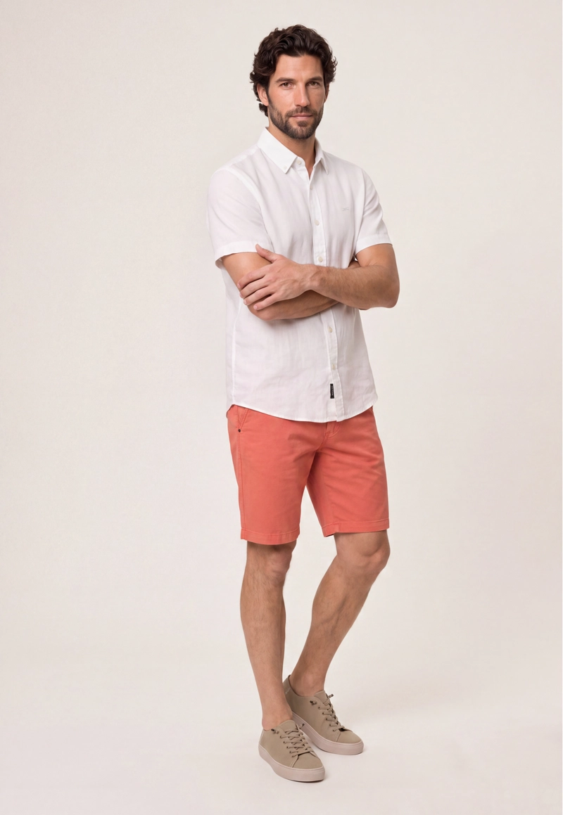 CAMISA SPORT LINO ATLANTA WHITE - 2