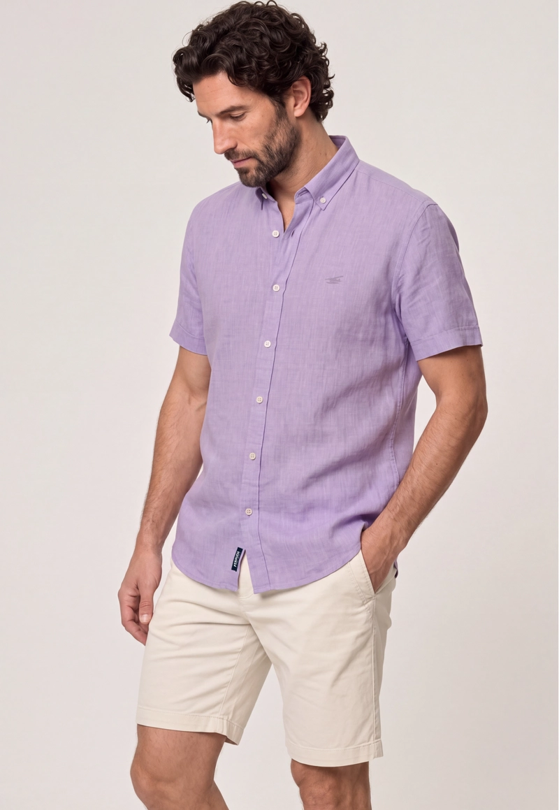 CAMISA SPORT LINO ATLANTA VIOLET - 1