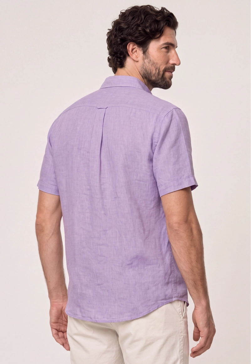 CAMISA SPORT LINO ATLANTA VIOLET - 3