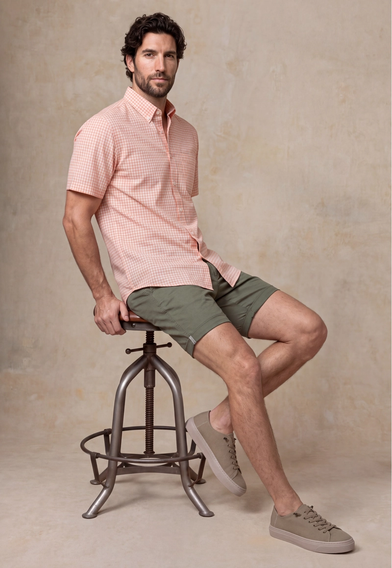 CAMISA CAMDEN SALMON - 5