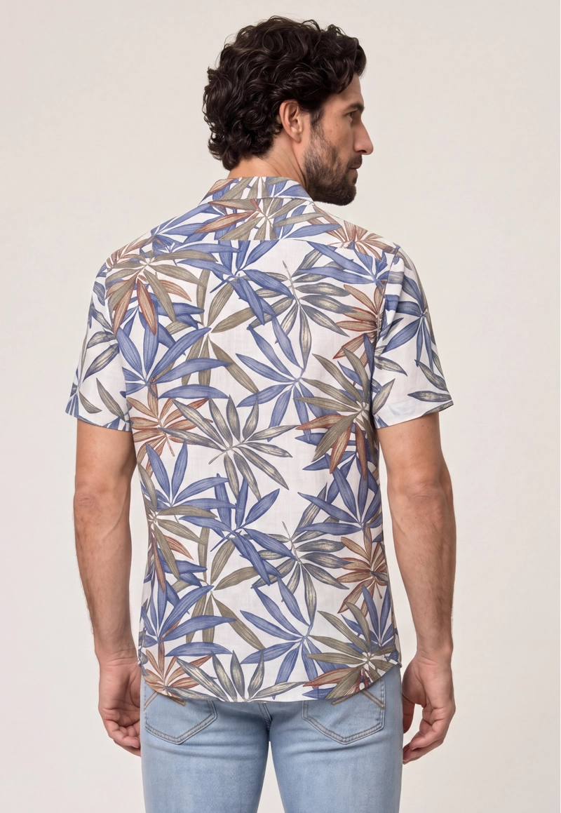CAMISA CHESTERFIELD ECRU - 3