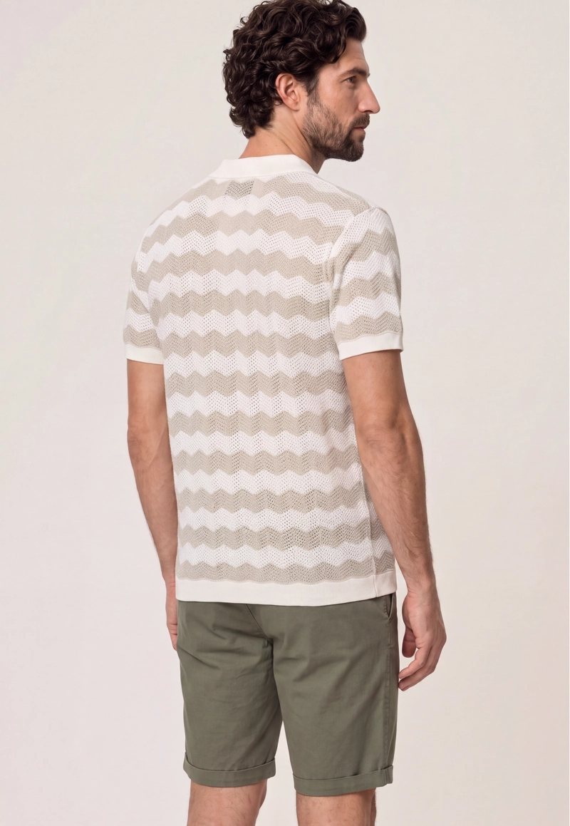 CAMISA TEJIDA CONCORD BEIGE - 3