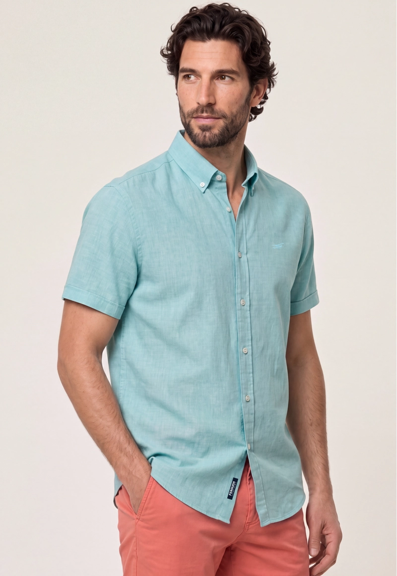 CAMISA SPORT LINO ATLANTA GREEN - 1