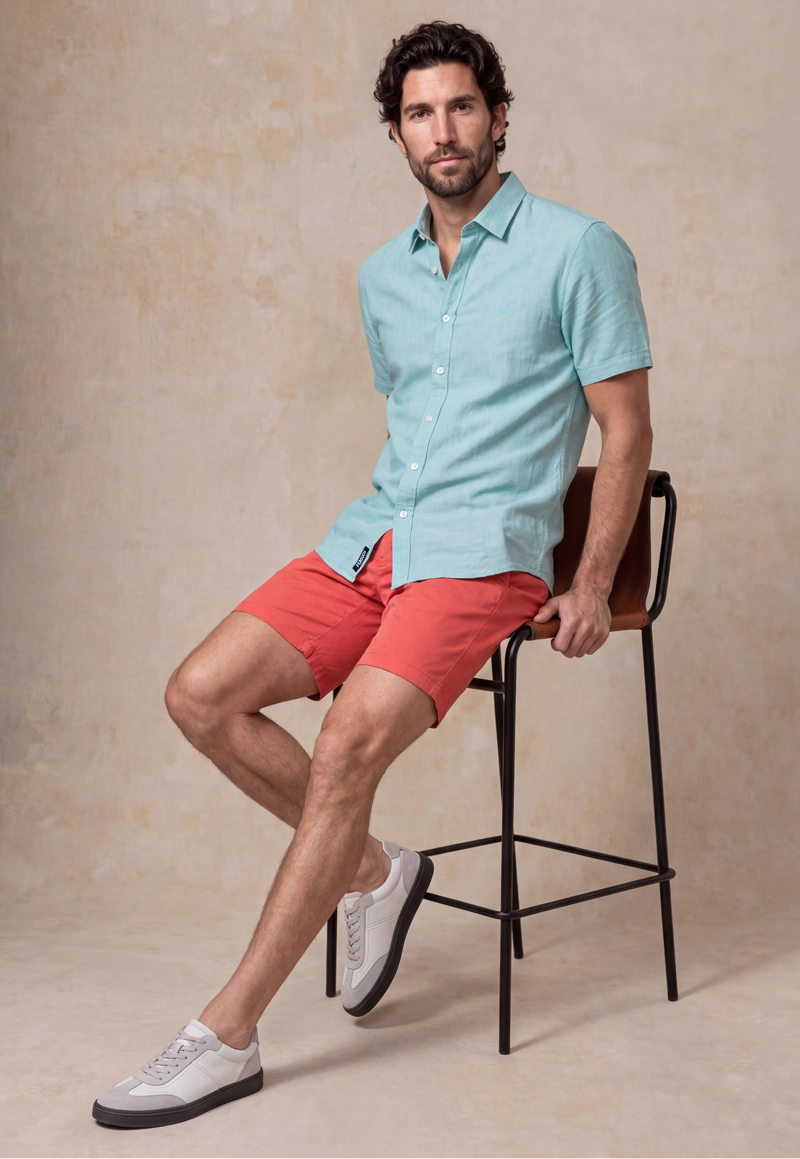 CAMISA SPORT LINO ATLANTA GREEN - 5