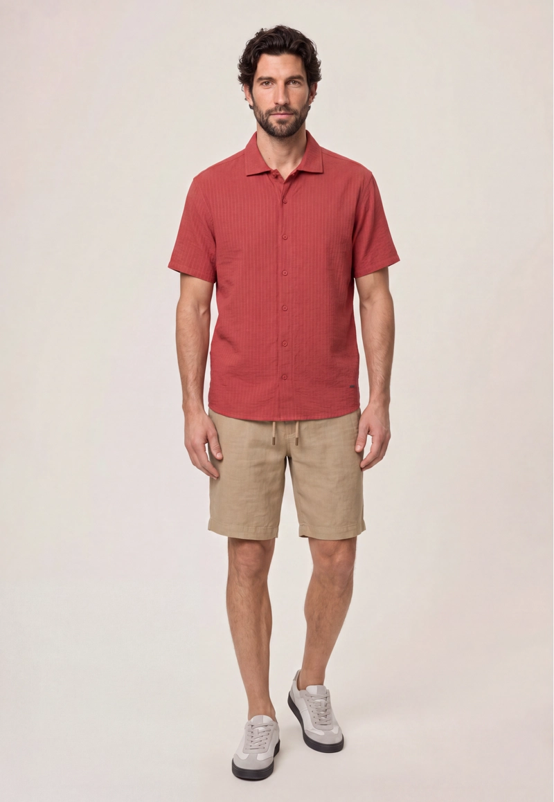 CAMISA CABOT TERRACOTA - 2