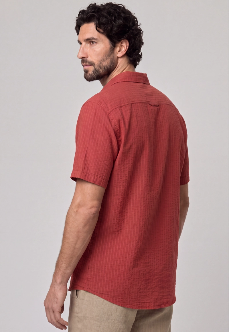 CAMISA CABOT TERRACOTA - 3