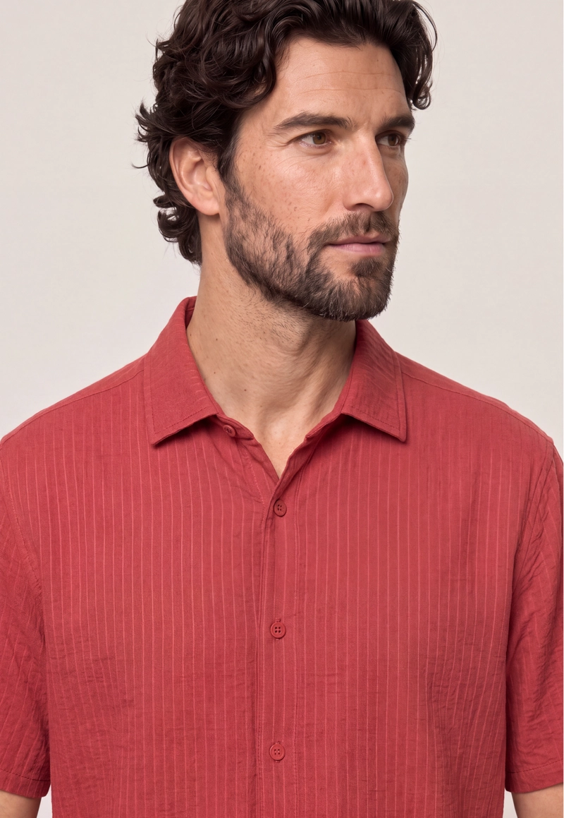 CAMISA CABOT TERRACOTA - 4