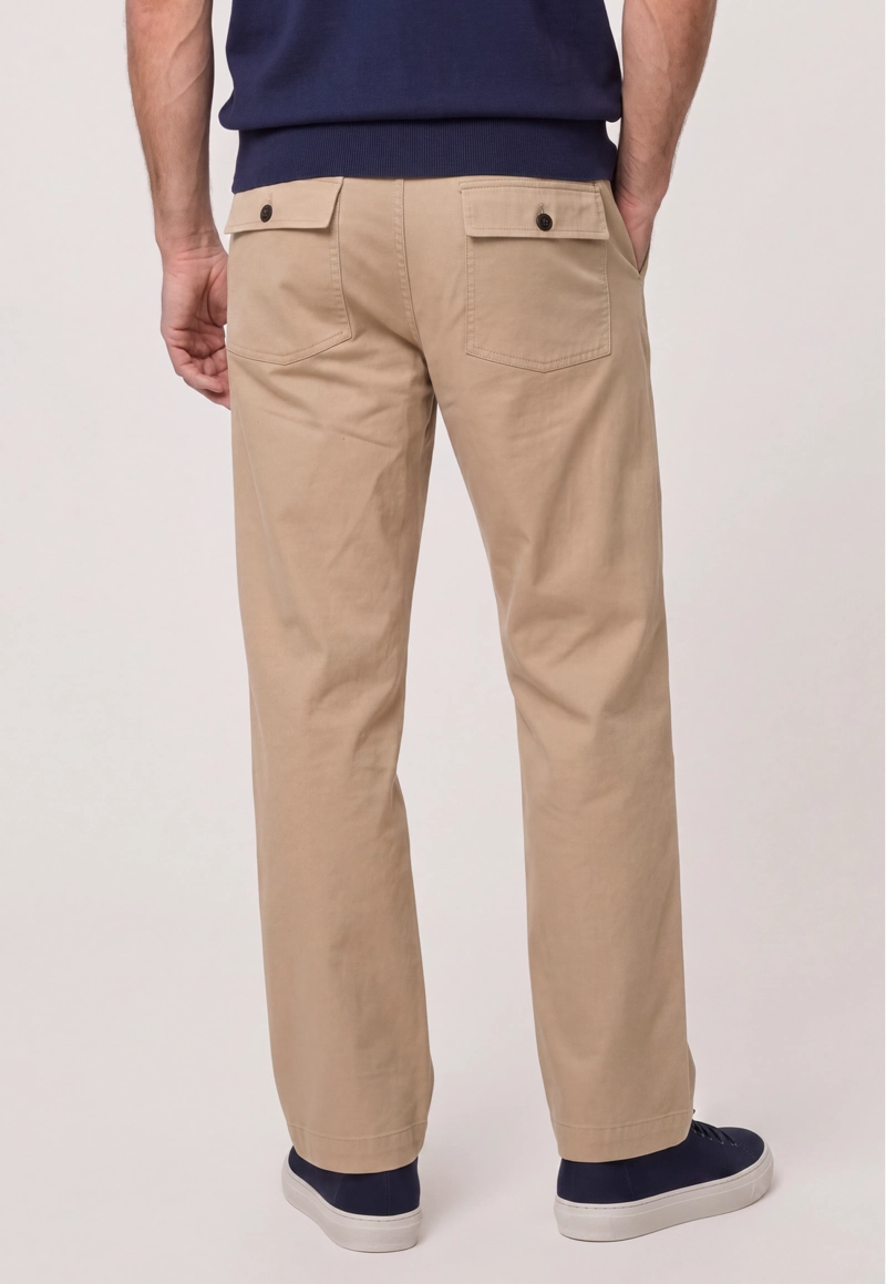 PANTALON CHEVIOT KHAKI - 3