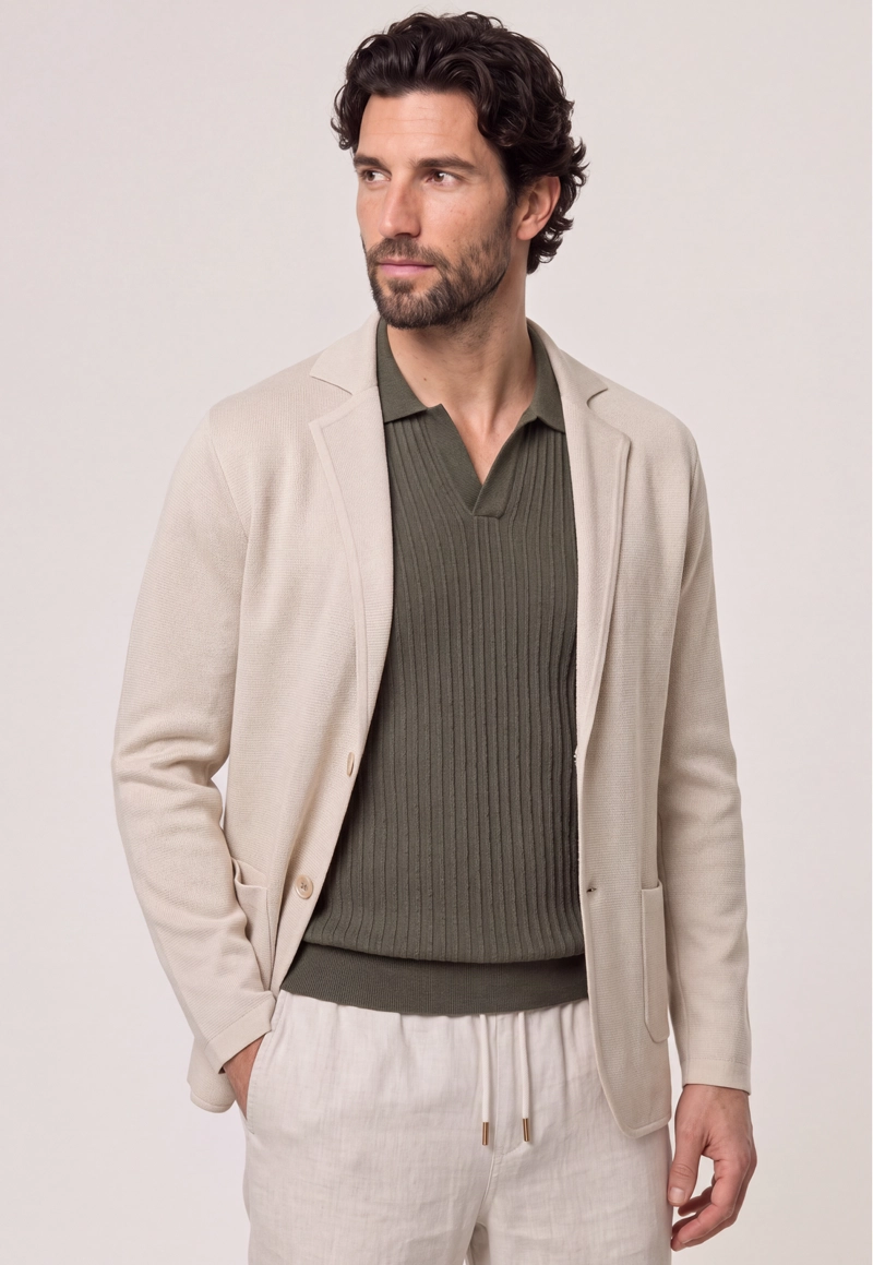CARDIGAN OYSTER CHELSEA - 1