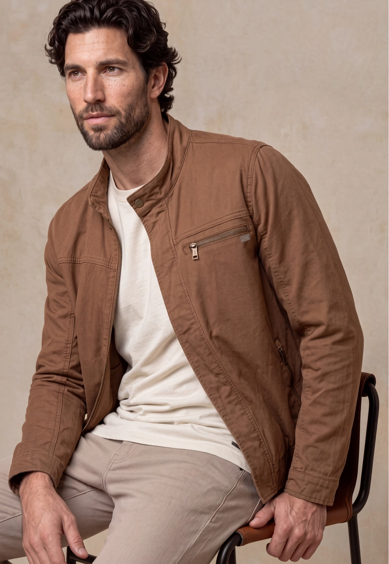 CHAQUETA BELLEVUE CAMEL - 5