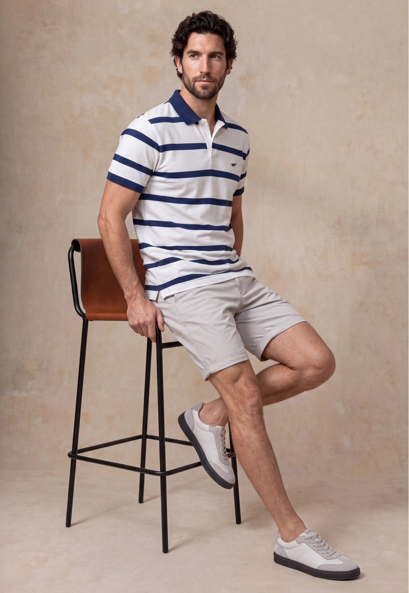 POLERA REGULAR PIQUE COLORADO WHITE - 5