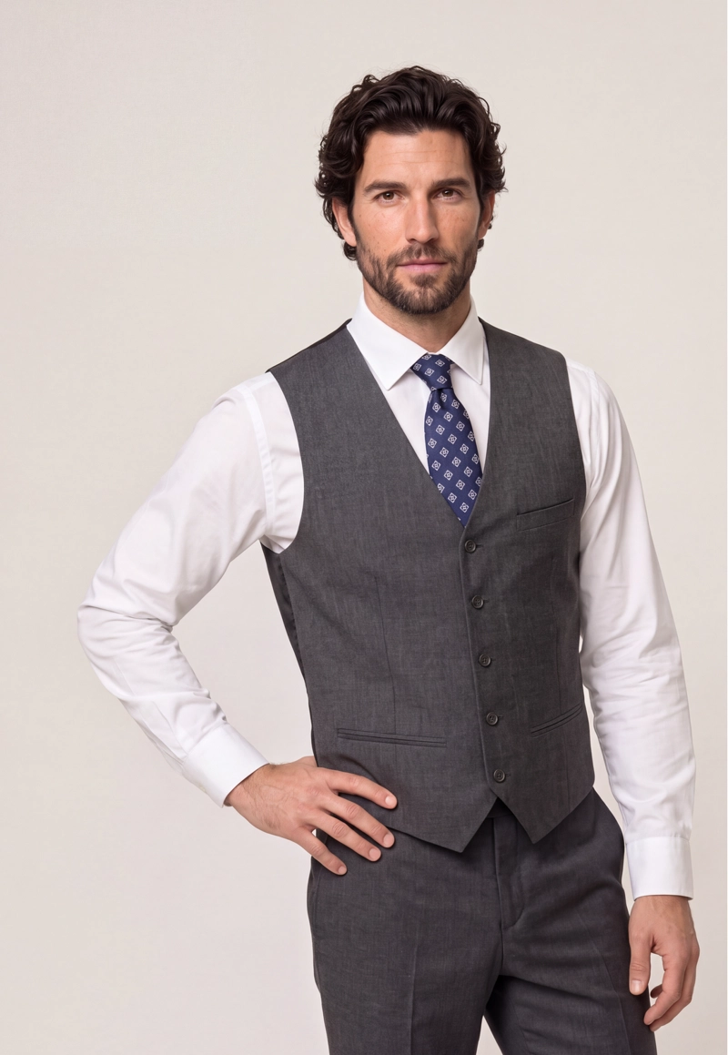 WAISTCOAT SUIT CONCORD CHARCOAL - 1