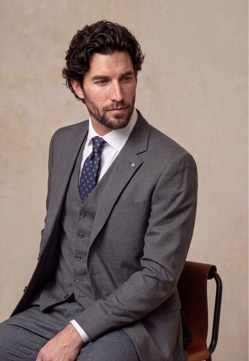 WAISTCOAT SUIT CONCORD CHARCOAL - 5