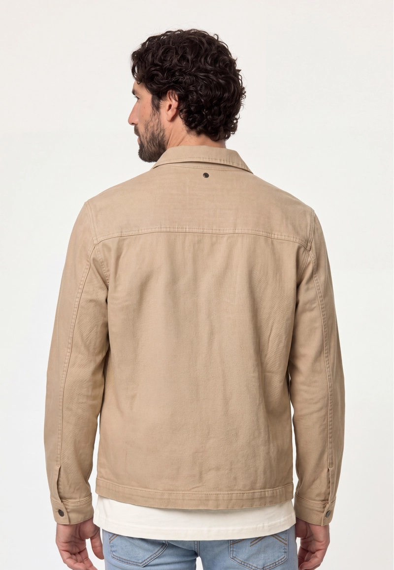 CHAQUETA KHAKI CHEVIOT - 3