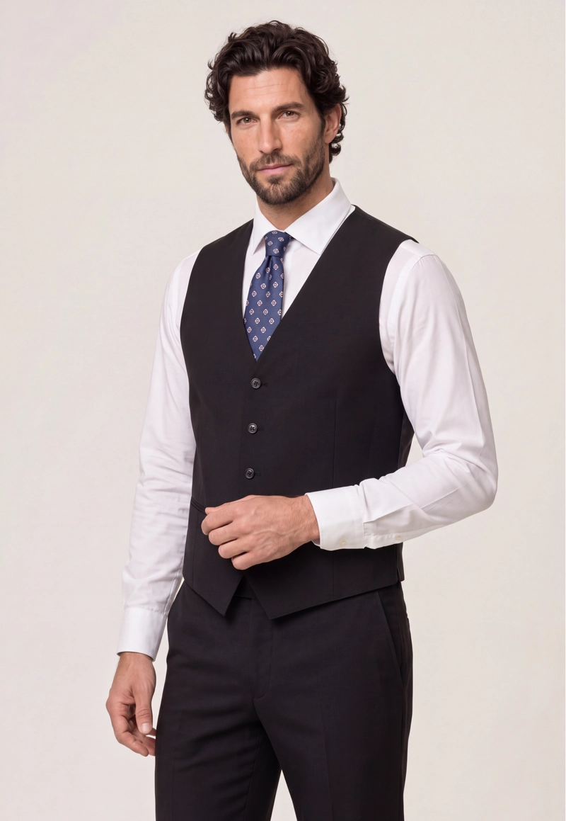 WAISTCOAT SUIT CINCINNATI BLACK - 1