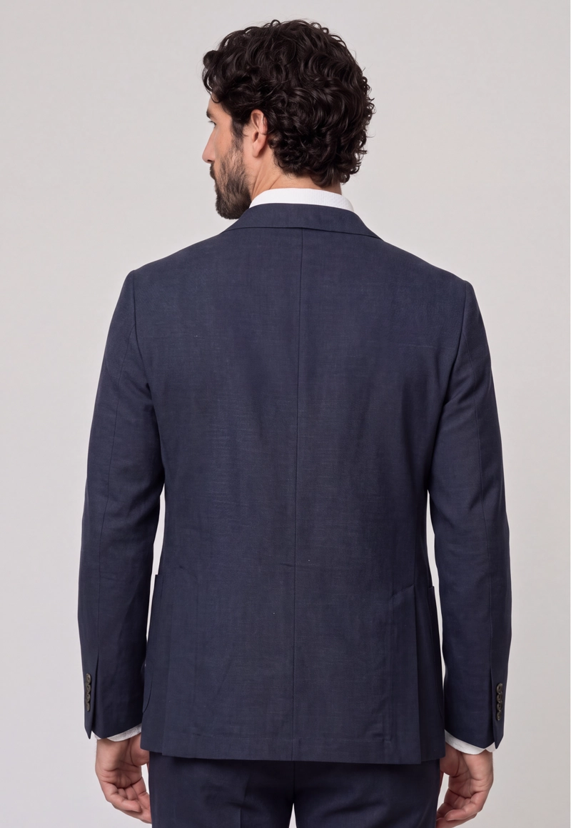 BLAZER SUIT LINO CORAL WAY NAVY - 3