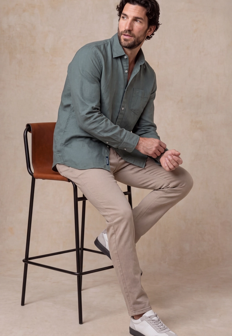 CAMISA LINO GREEN BAY RIVER - 5