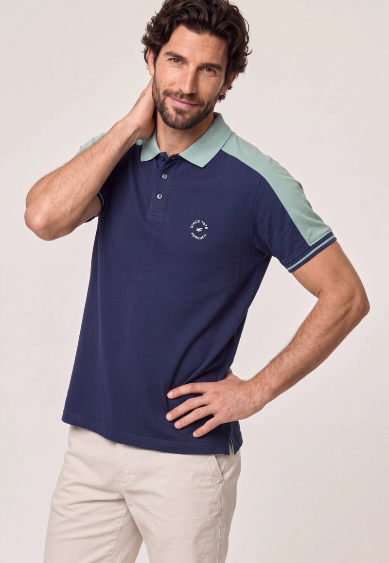 POLERA PIQUE NAVY CHICAGO - 1