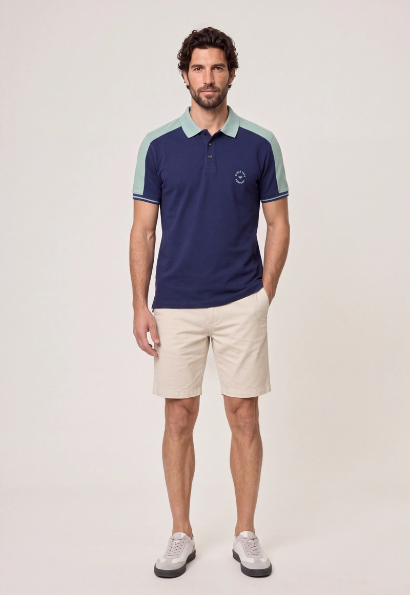 POLERA PIQUE NAVY CHICAGO - 2