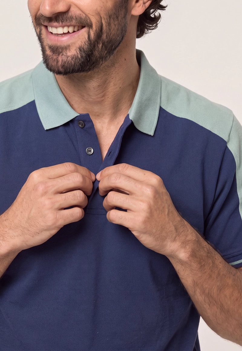 POLERA PIQUE NAVY CHICAGO - 4