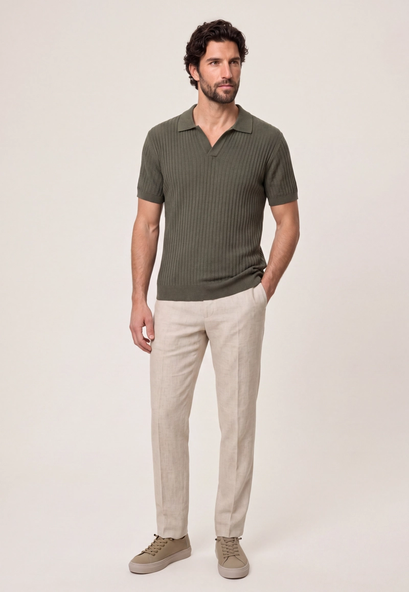 PANTALON SUIT LINO CORAL WAY SAND - 2