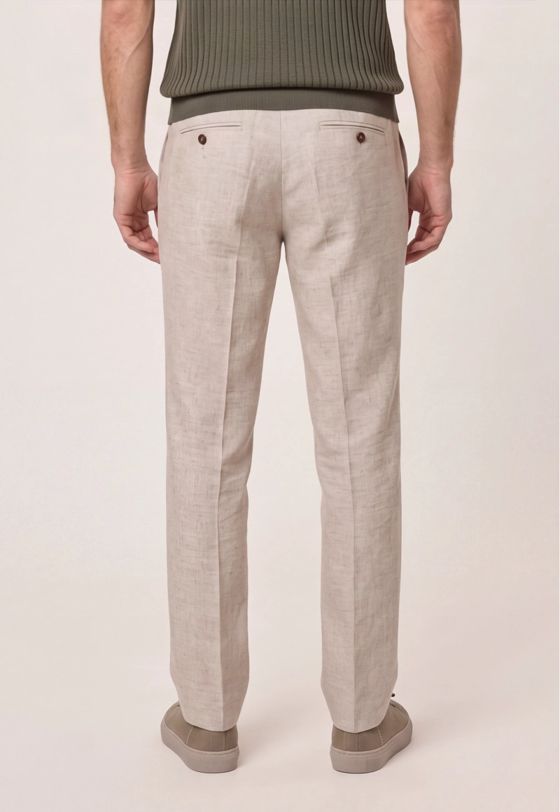 PANTALON SUIT LINO CORAL WAY SAND - 3