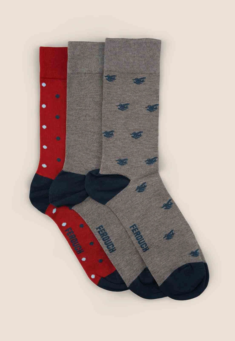 TRIPACK BRISTOL GREY MELANGE - 2