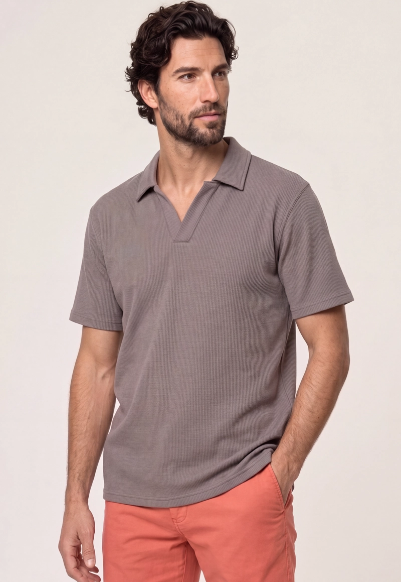 POLERA BROWN CONNECTICUT - 1